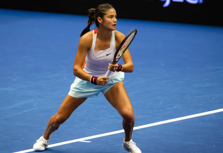 Emma Raducanu In Action