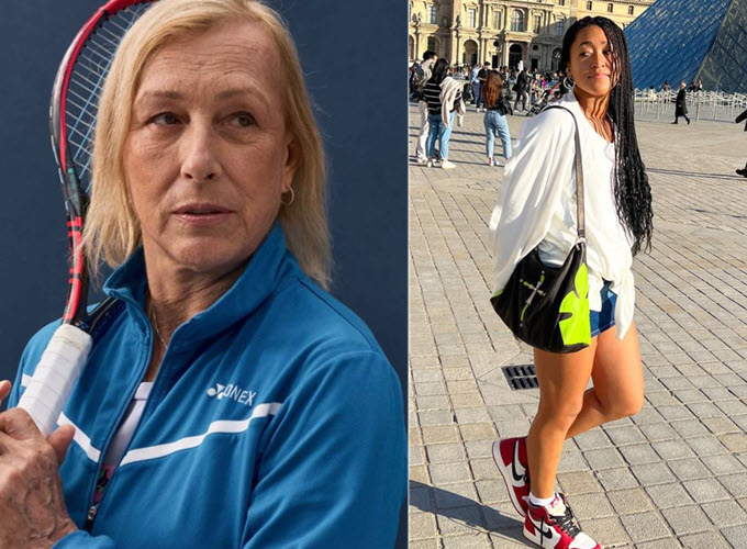 Martina Navratilova And Naomi Osaka Martina Navratilova And Naomi Osaka