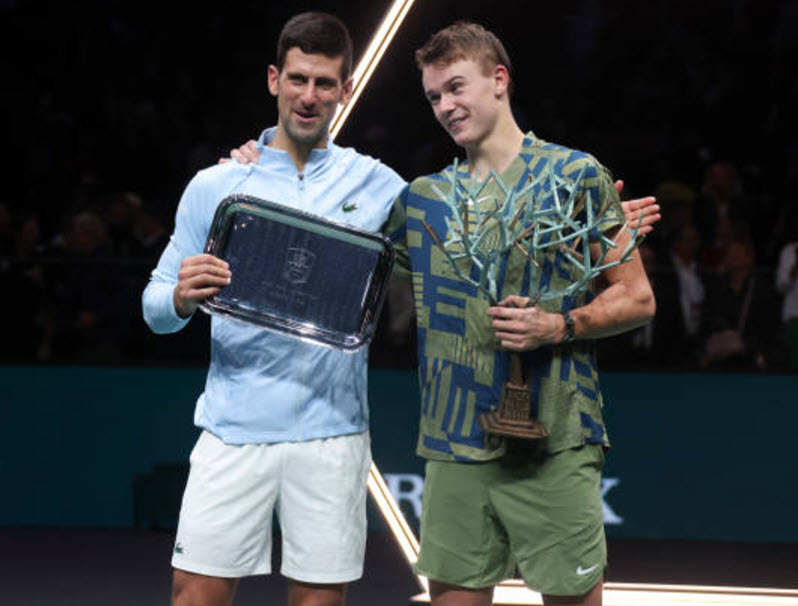 Novak Djokovic And Holger Rune In Paris Novak Djokovic And Holger Rune In Paris