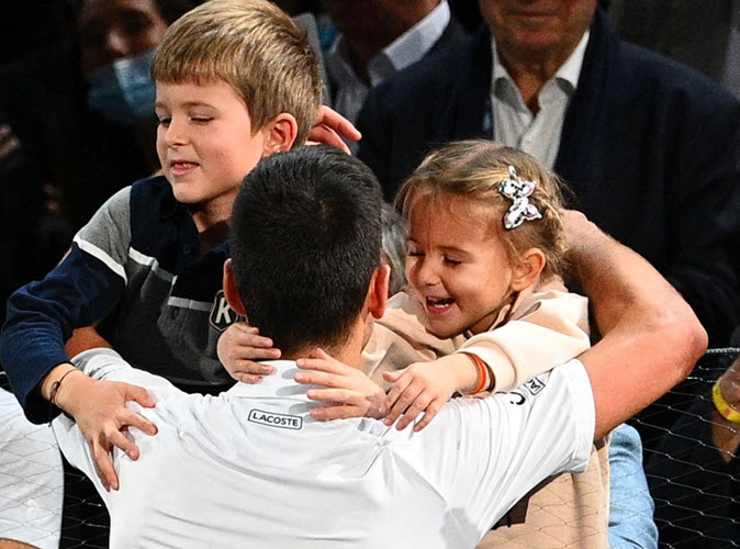 Novak Djokovic And His Children