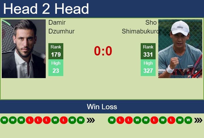 Prediction And Head To Head Damir Dzumhur Vs. Sho Shimabukuro Iwgzzz3wsv Prediction and head to head Damir Dzumhur vs. Sho Shimabukuro