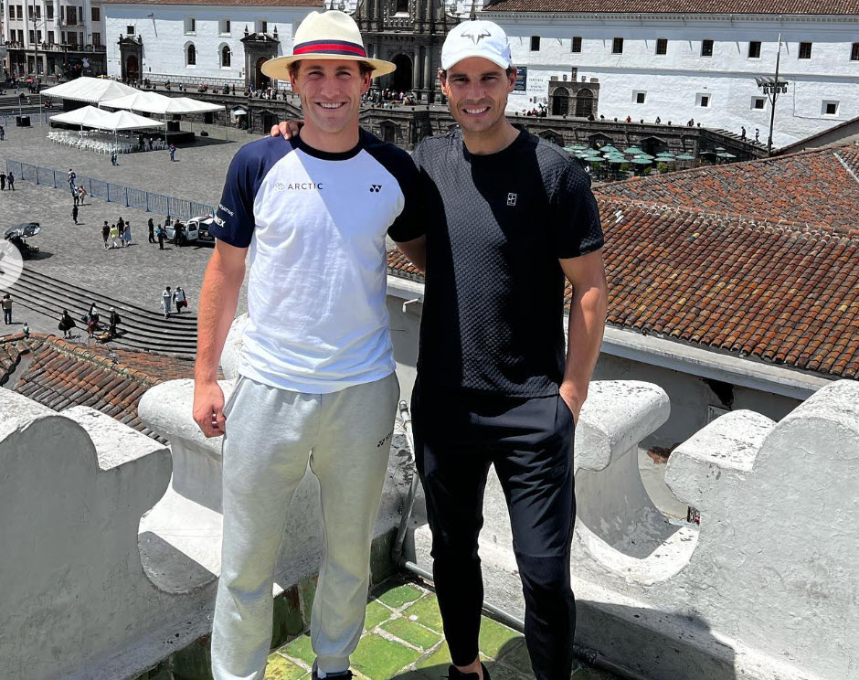 Rafael Nadla And Casper Ruud In Quito