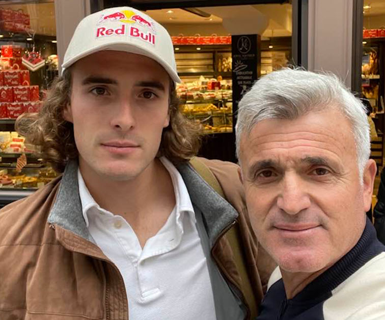 Stefanos Tsitsipas And His Father Apostolos