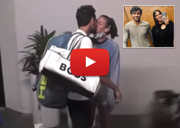 NETFLIX. Matteo Berrettini and former girlfriend Ajla Tomljanovic in the second episode Berrettini And Tomljanovic