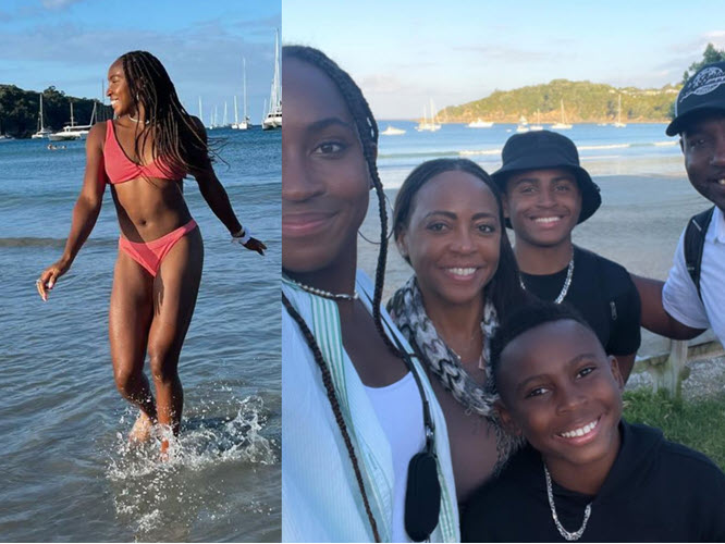 AUCKLAND. Coco Gauff enjoys the beach in bikini with her family - Tennis  Tonic - News, Predictions, H2H, Live Scores, stats