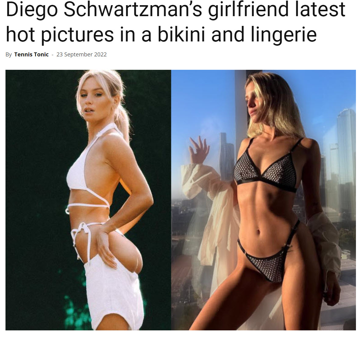 Diego Schwartzman’s Girlfriend Latest Hot Pictures In A Bikini And Lingerie