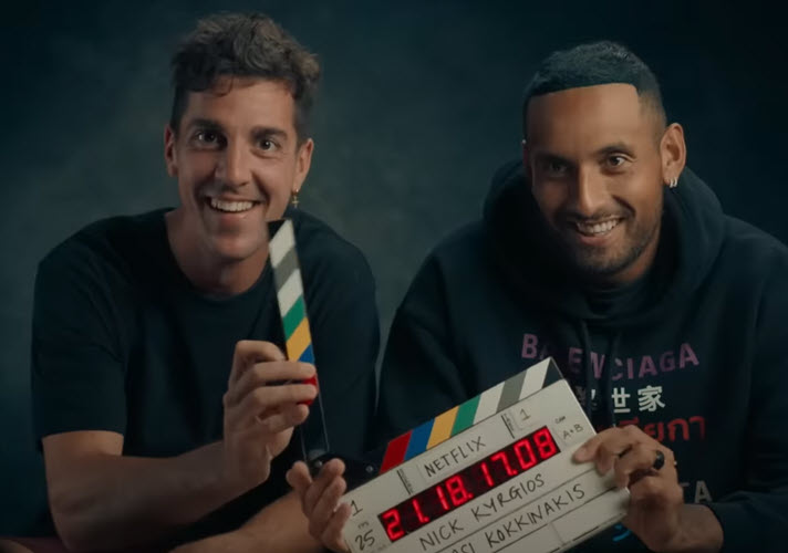 NETFLIX. Nick Kyrgios and Thanasi Kokkinakis will star in the first episode in January Kyrgios Kokkinakis Netflix