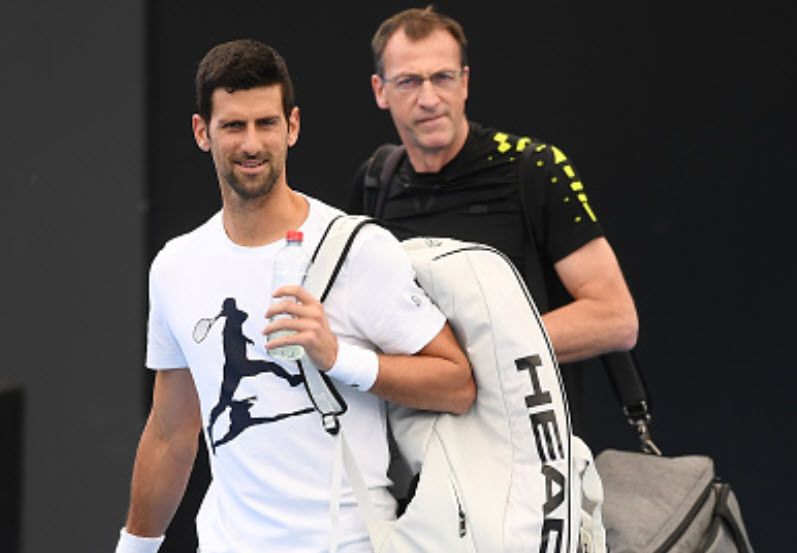 Novak Djokovic And Claudio Zimaglia Novak Djokovic And Claudio Zimaglia