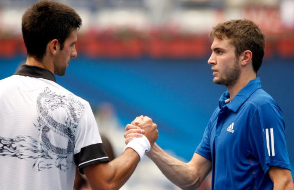 Novak Djokovic And Gilles Simon