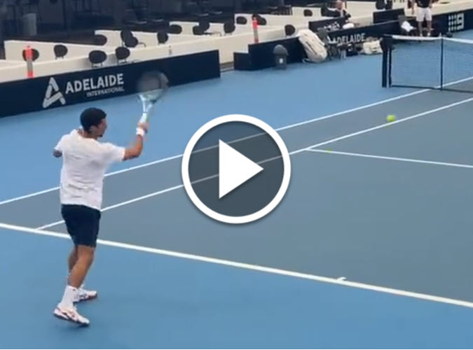 Novak Djokovic Training In Adelaide Novak Djokovic Training In Adelaide