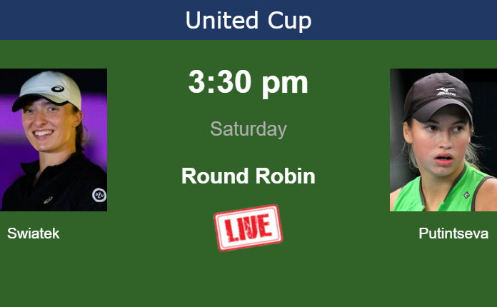 How to watch Swiatek vs. Putintseva on live streaming in Australia on Saturday Saturday Live Streaming Iga Swiatek vs Yulia Putintseva