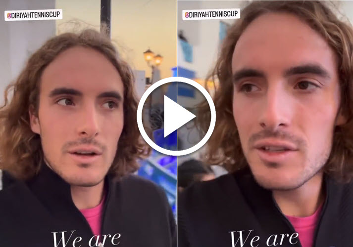 Stefanos Tsitsipas enjoys visiting the Greek village in Riyadh - Tennis ...