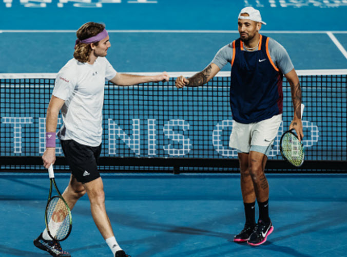 Stefanos Tsitsipas And Nick Kyrgios