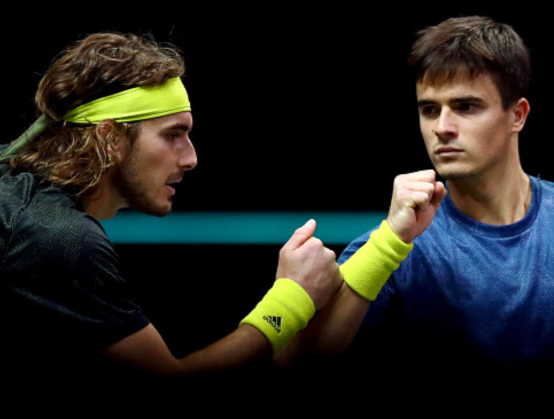 Stefanos Tsitsipas And His Brother Petros