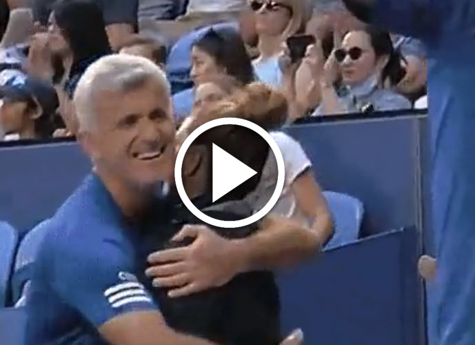 Stefanos Tsitsipas Father Apostolos And Maria Sakkari Stefanos Tsitsipas Father Apostolos And Maria Sakkari