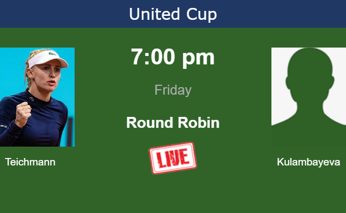 How to watch Teichmann vs. Kulambayeva on live streaming in Australia on Friday Thursday Live Streaming Jil Teichmann vs Zhibek Kulambayeva