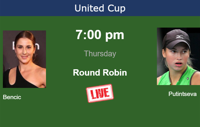 Wednesday Live Streaming Belinda Bencic vs Yulia Putintseva