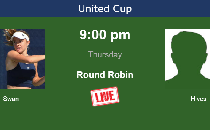 How to watch Swan vs. Hives on live streaming in Australia on Thursday Wednesday Live Streaming Katie Swan vs Zoe Hives