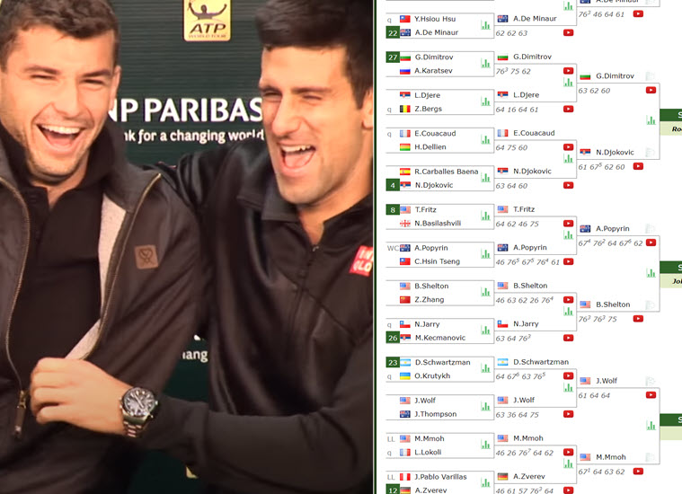 Dimitrov And Djokovic