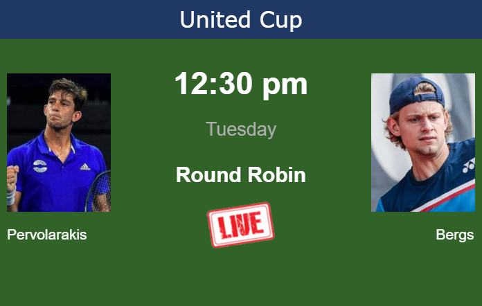 Monday Live Streaming Michail Pervolarakis vs Zizou Bergs