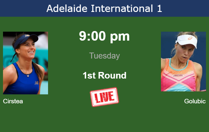How To Watch Cirstea Vs Golubic On Live Streaming In Adelaide On