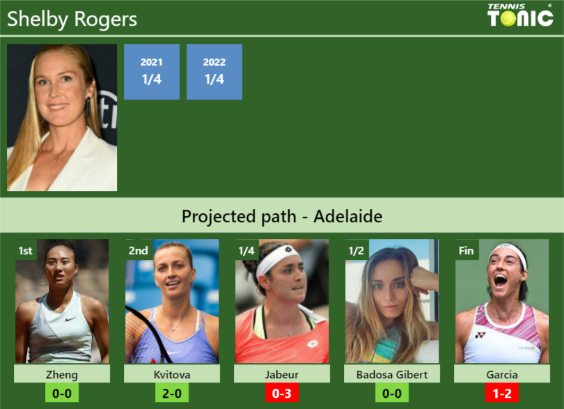 Shelby Rogers Stats info