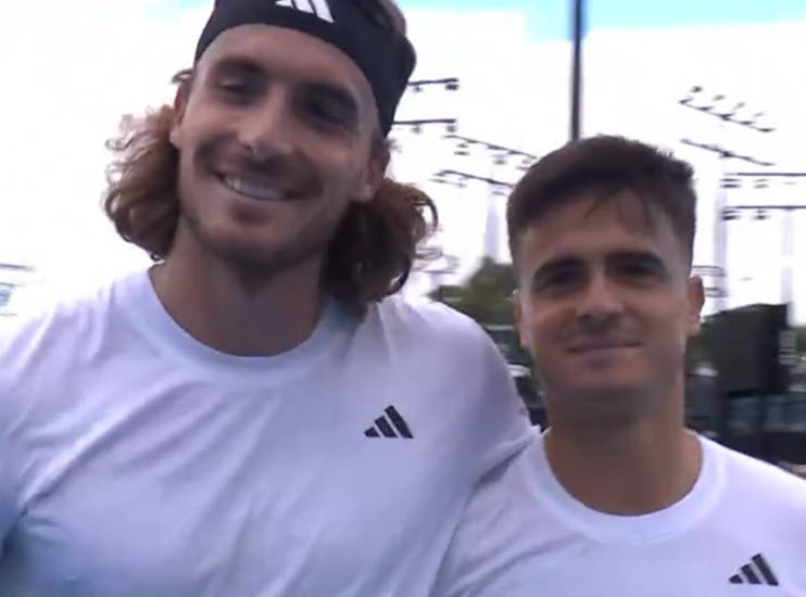 Stefanos Tsitsipas And Brother Petros
