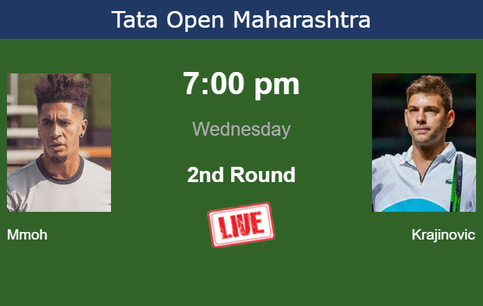 Tuesday Live Streaming Michael Mmoh vs Filip Krajinovic