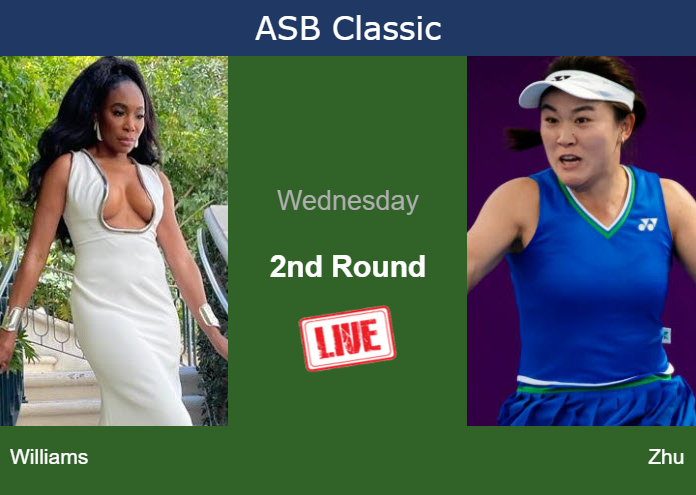 Tuesday Live Streaming Venus Williams vs Lin Zhu