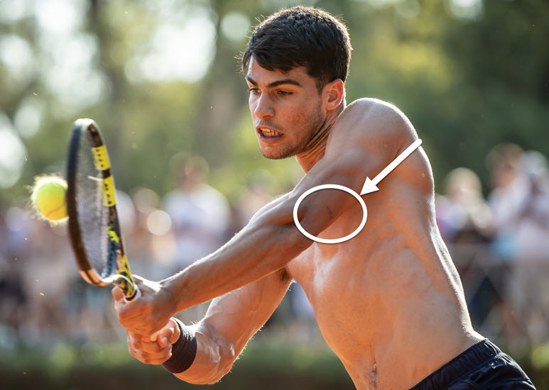 Carlos Alcaraz tattooed the date of his US Open title on his elbow ... - Alcaraz AnD His Tattoo