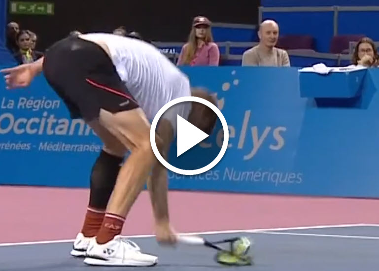 Alexander Bublik destroys 3 rackets in MOntpellier, Baghdatis's way ...