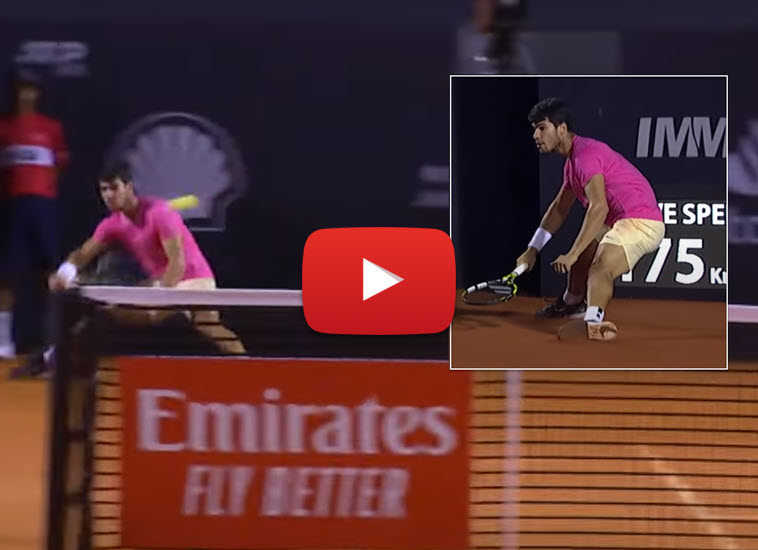 Carlos Alcaraz Incredible Shot In Rio De Janeiro