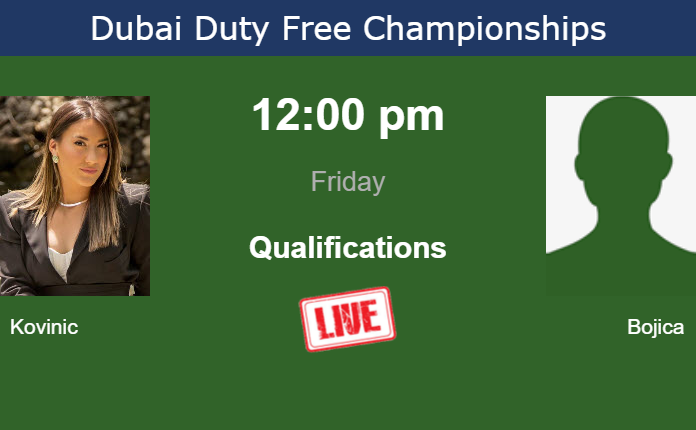 Friday Live Streaming Danka Kovinic vs Stefania Bojica