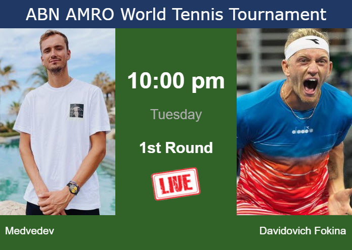 Monday Live Streaming Daniil Medvedev Vs Alejandro Davidovich Fokina Monday Live Streaming Daniil Medvedev vs Alejandro Davidovich Fokina