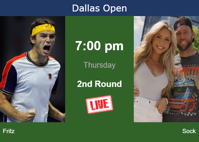 Thursday Live Streaming Taylor Fritz Vs Jack Sock Thursday Live Streaming Taylor Fritz vs Jack Sock
