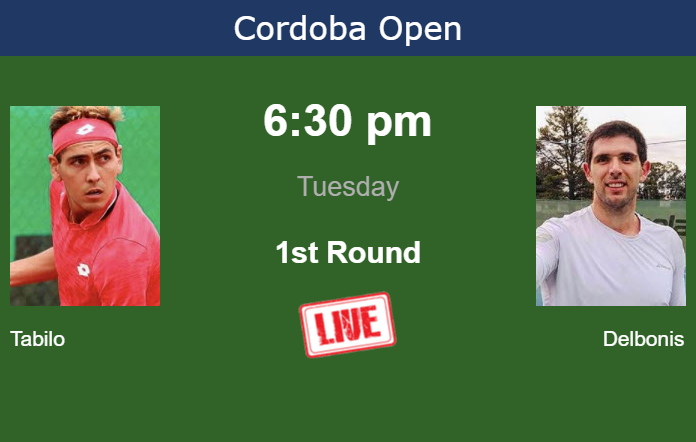 Tuesday Live Streaming Alejandro Tabilo vs Federico Delbonis