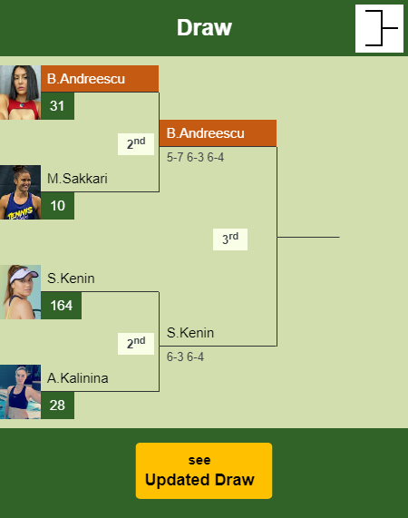 Bianca Vanessa Andreescu Draw info