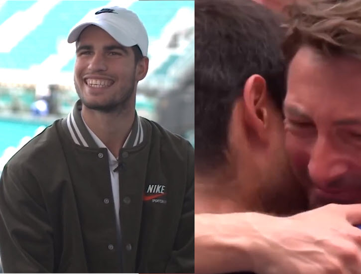 Carlos Alcaraz And His Coach Ferrero