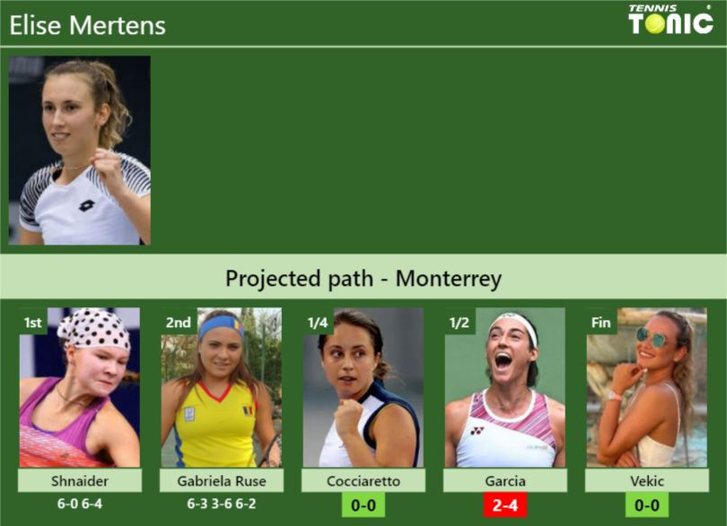 Updated Qf Prediction H2h Of Elise Mertenss Draw Vs Cocciaretto Garcia Vekic To Win The 2052
