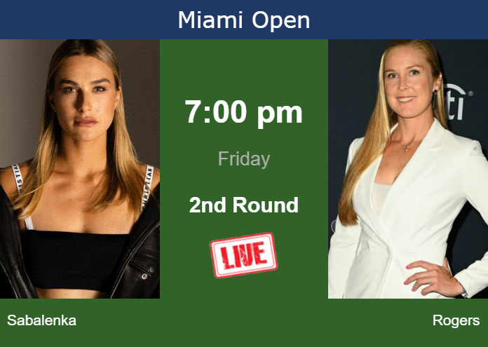Friday Live Streaming Aryna Sabalenka Vs Shelby Rogers Friday Live Streaming Aryna Sabalenka vs Shelby Rogers