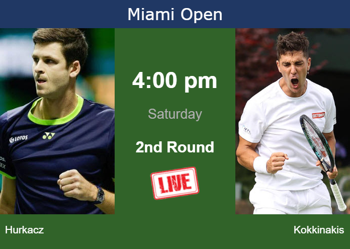 Friday Live Streaming Hubert Hurkacz vs Thanasi Kokkinakis