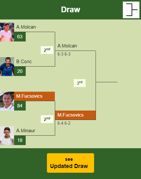 Marton Fucsovics Draw info