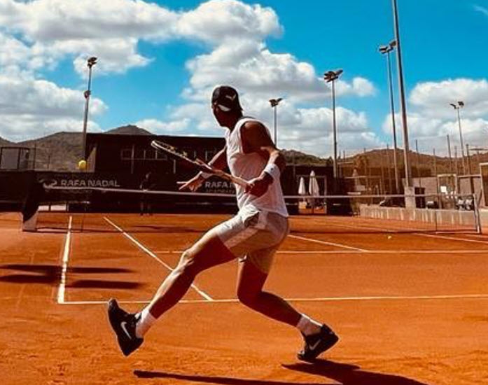 Rafael Nadal Playing