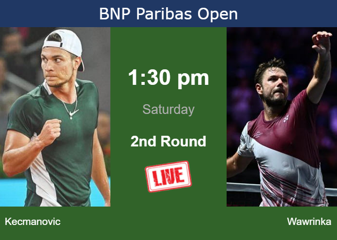 Saturday Live Streaming Miomir Kecmanovic vs Stan Wawrinka