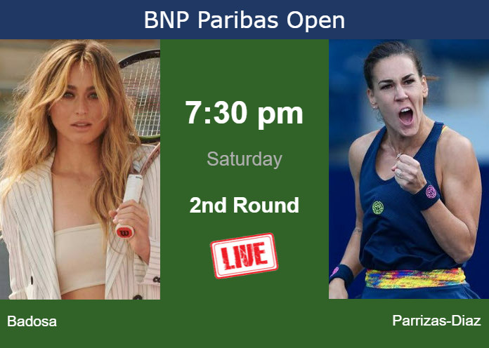 How To Watch Badosa Vs Parrizas Diaz On Live Streaming In Indian Wells On Saturday Tennis 8414