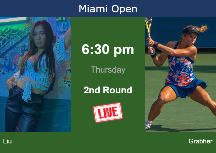 Thursday Live Streaming Claire Liu vs Julia Grabher