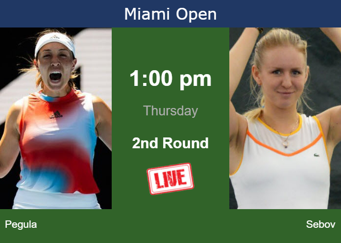Thursday Live Streaming Jessica Pegula vs Katherine Sebov
