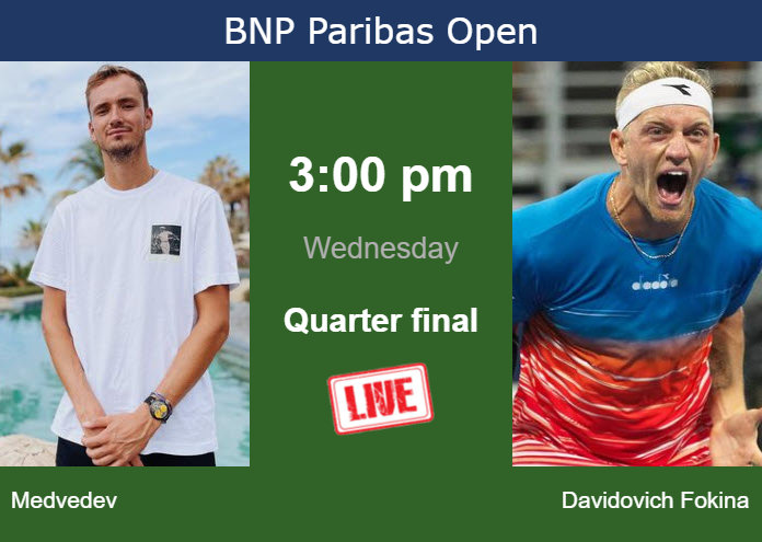 How To Watch Medvedev Vs. Davidovich Fokina On Live Streaming In Indian ...