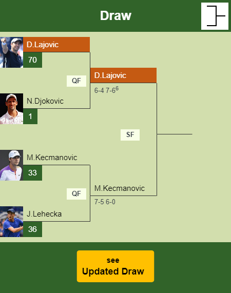Dusan Lajovic Draw info