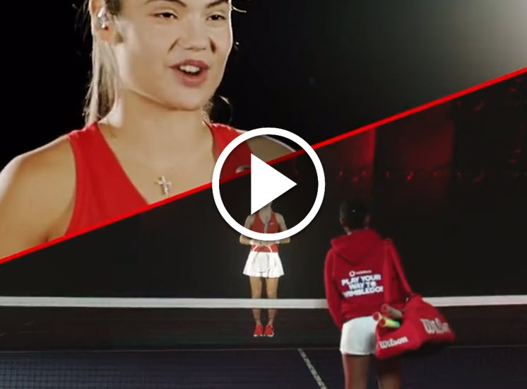 Emma Raducanu First 5g Hologram Coaching Session